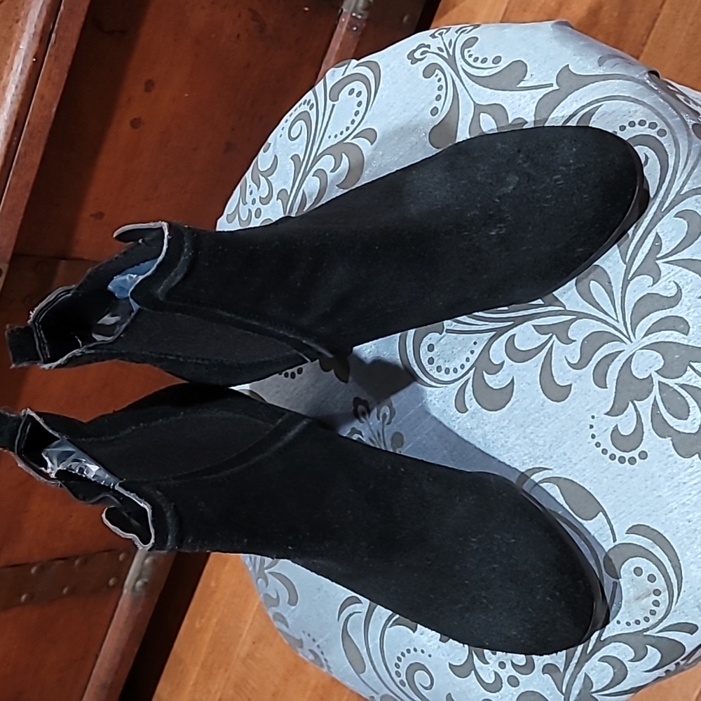Black Suede Booties